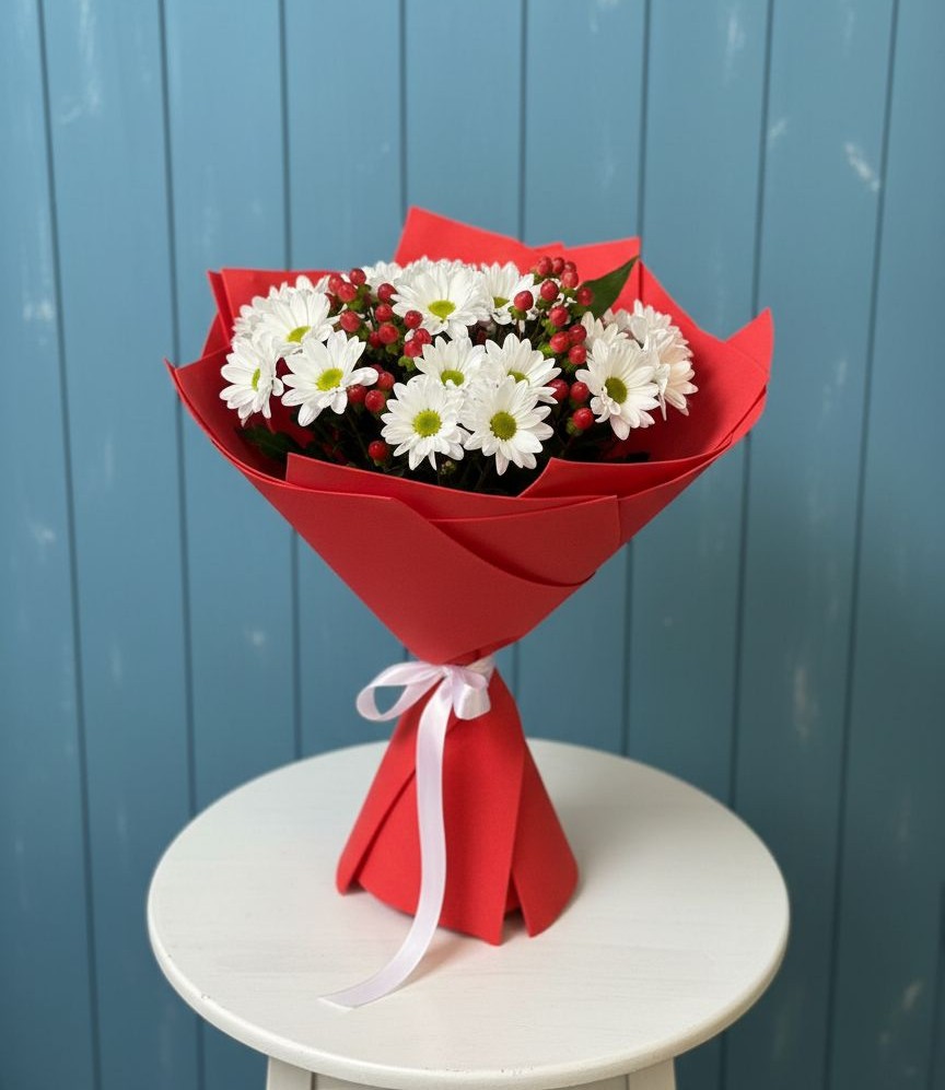 Букет цветов из: Хризантемы в Волгограде