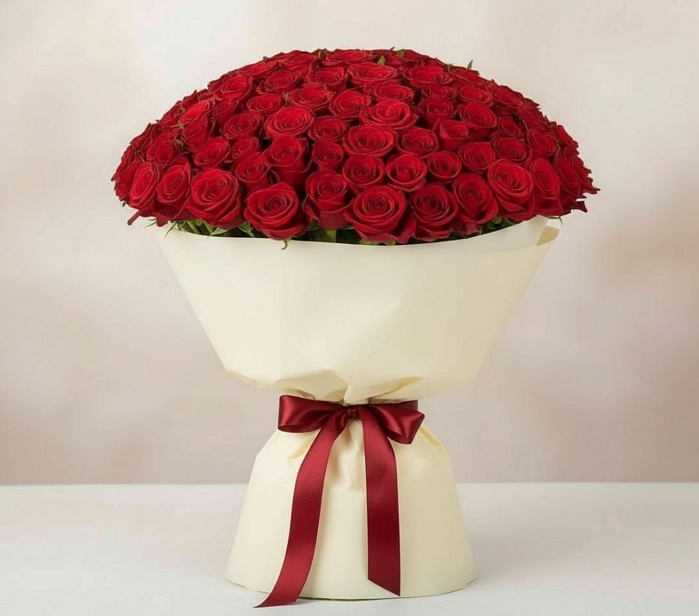 101 Красная роза Милано в Волгограде Букет 101 Красная роза Милано в Волгограде