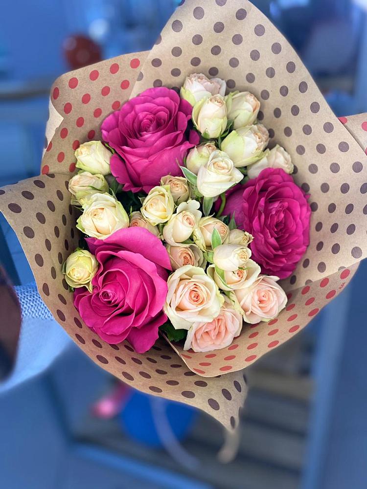 Букет ласковый взгляд в Волгограде Букет цветов из: Розы в Волгограде