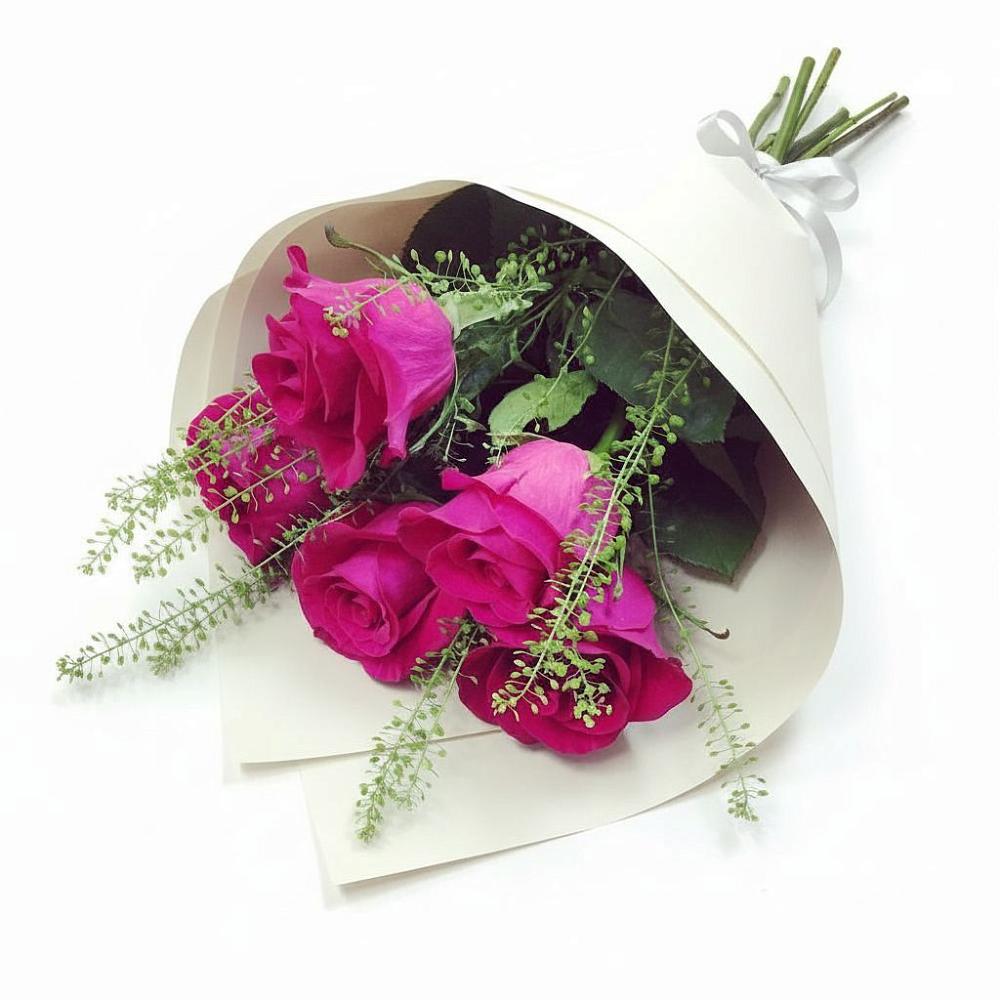 Букет ярко-розовый в Волгограде Букет цветов из: Розы в Волгограде