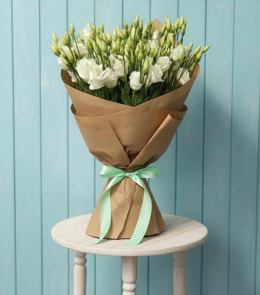 Букет Утренняя Свежесть в Волгограде Букет цветов из: Лизиантусы в Волгограде