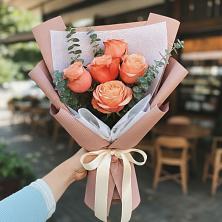 Букет персиковый аромат в Волгограде Букет цветов из:  Розы в Волгограде
