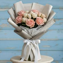 Букет Нежное облако в Волгограде Букет цветов из:  Розы в Волгограде