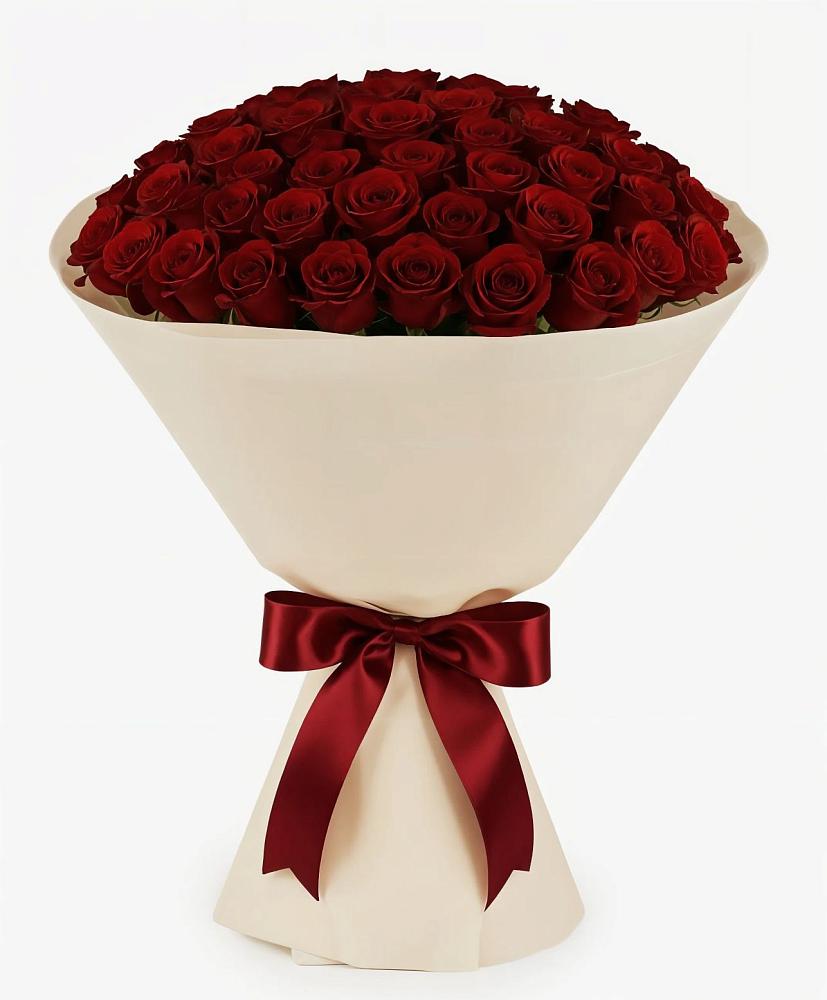 Букет 101 Бордовая роза Блэк Бакарра в Волгограде