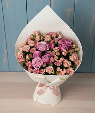 Букет Нежная розовость в Волгограде Букет цветов из:  Розы в Волгограде